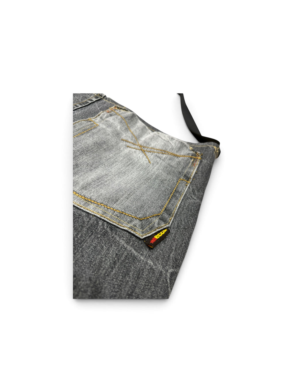 Reworked Mecca Denim Shoulder Bag - Faded Black