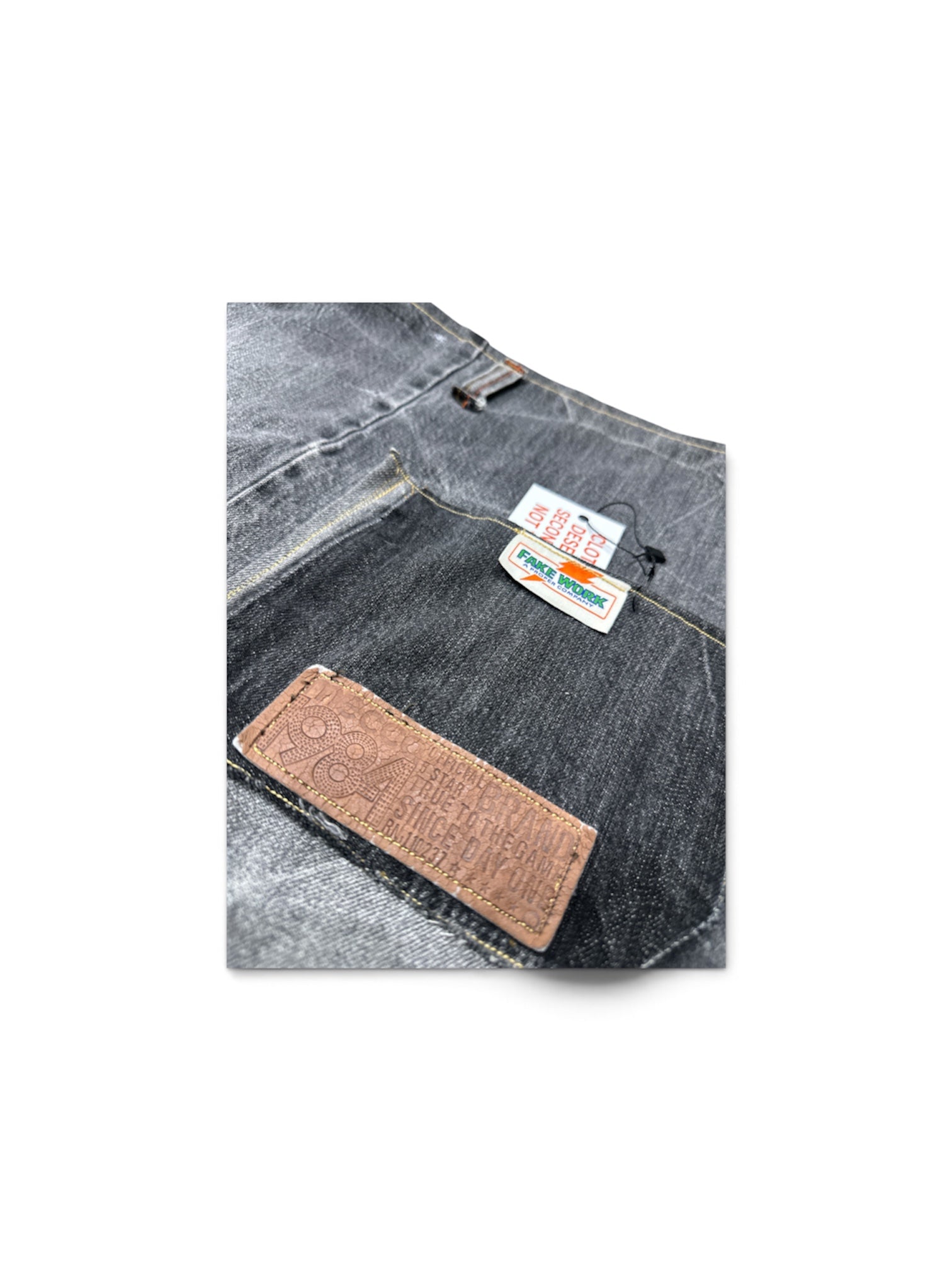 Reworked Mecca Denim Shoulder Bag - Faded Black