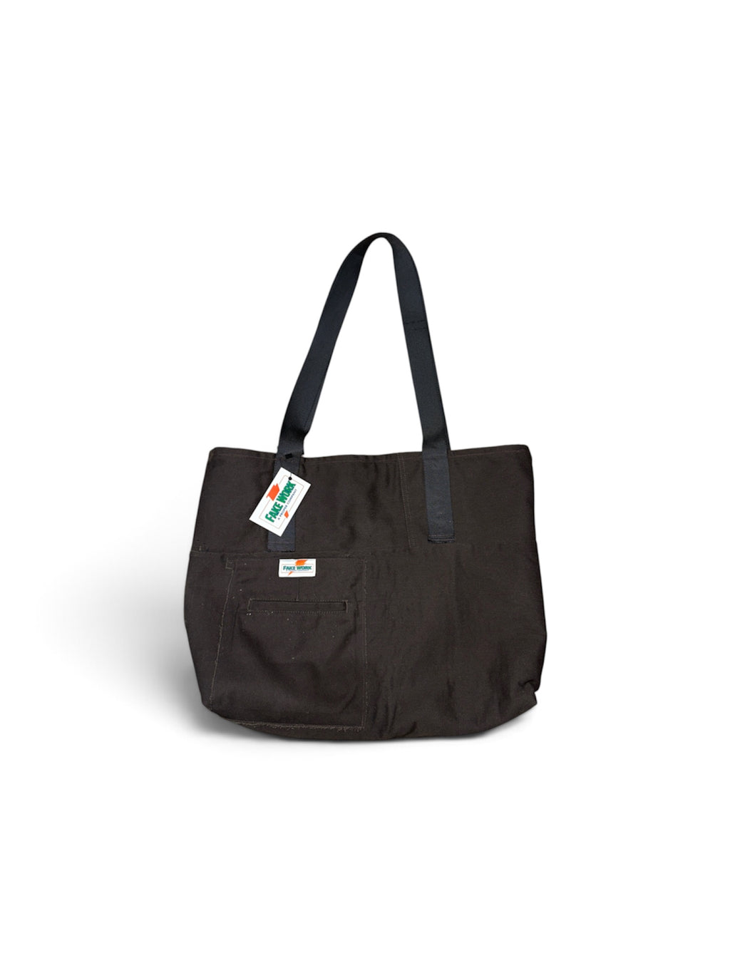Reworked Dickies Canvas Tote Bag - Dark Brown (Lined)
