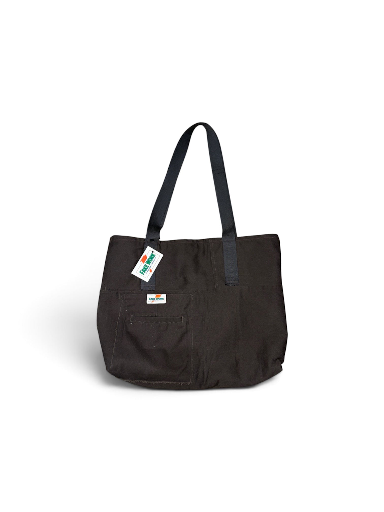 Reworked Dickies Canvas Tote Bag - Dark Brown (Lined)