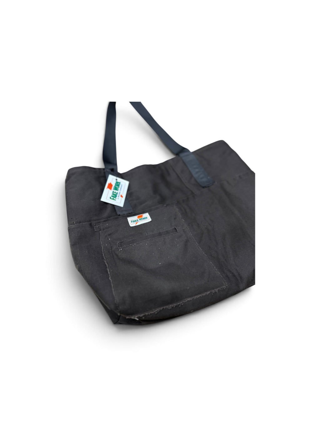 Reworked Dickies Canvas Tote Bag - Dark Brown (Lined)