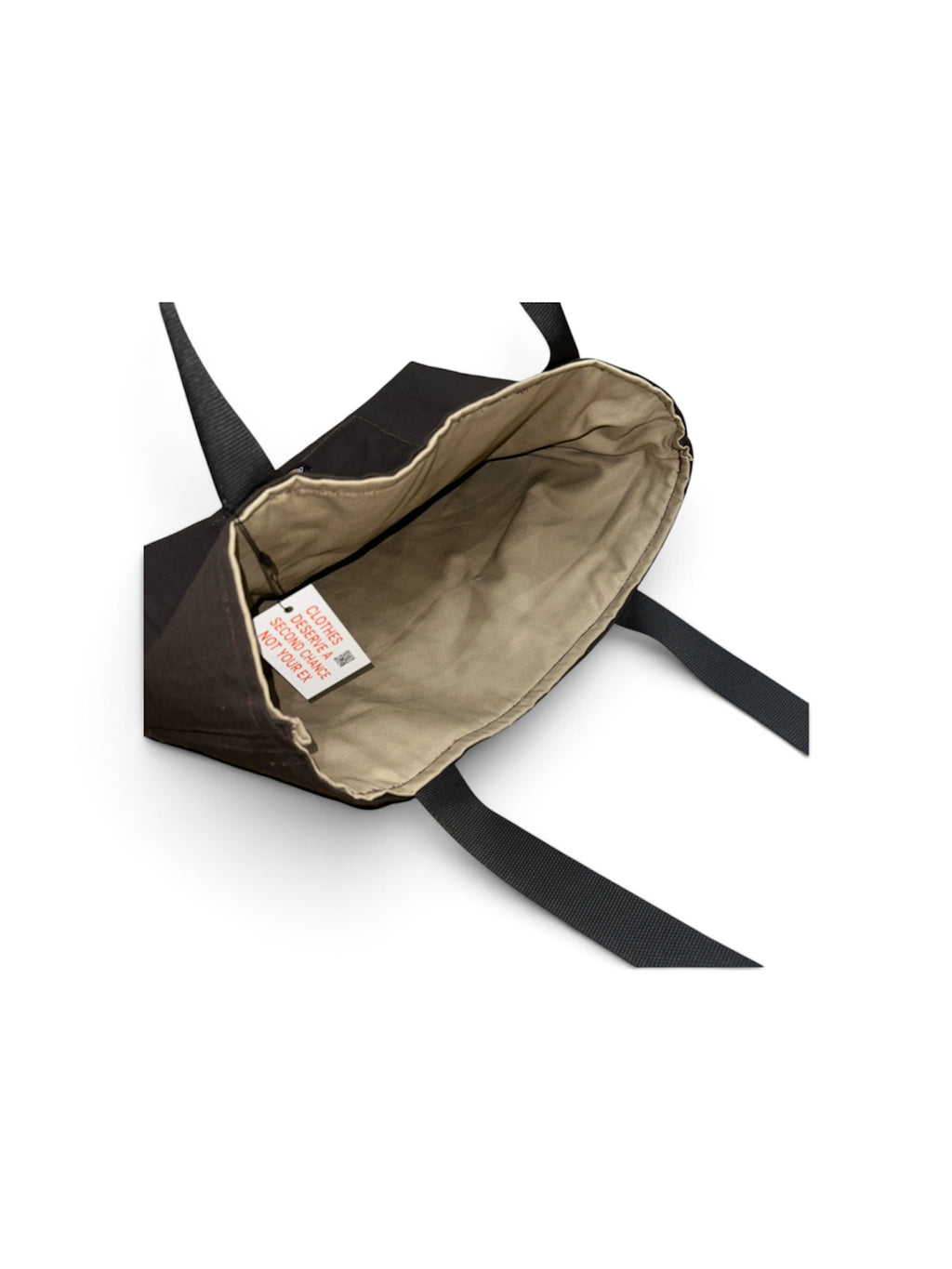 Reworked Dickies Canvas Tote Bag - Dark Brown (Lined)